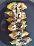 Fioroni arrosto con cioccolato e mandorle