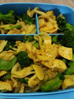 Foto resep Tumis jamur tahu brokoli (300 kalori)