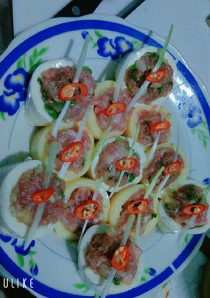 Hình của món Đậu hũ nhồi thịt.