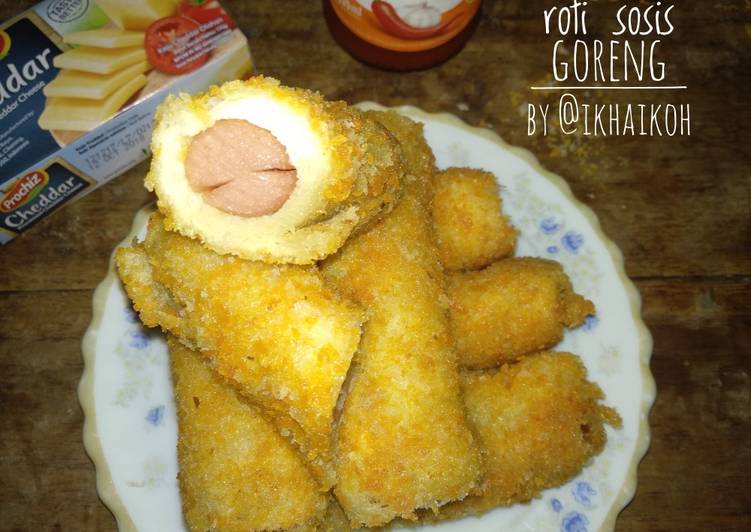 Resep Roti sosis goreng yang Lezat