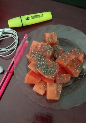 Foto resep Pepaya with chia seeds