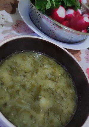 صورة لوصفة شوربة العدس والسلق