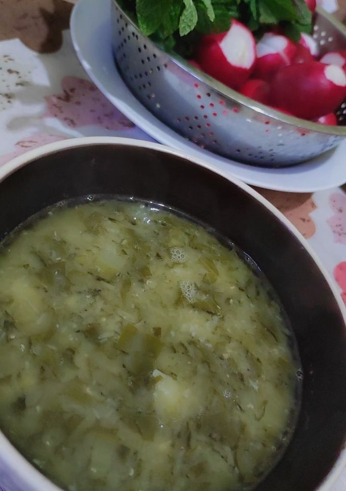 صورة لوصفة شوربة العدس والسلق