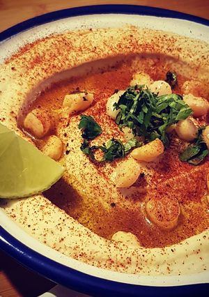 Una foto de Hummus Tahini /‎ بطحينة حُمُّص (Vegan)
