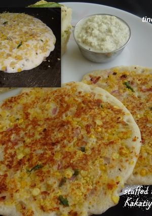 A picture of Dal stuffed dosa.