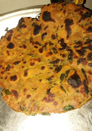 A picture of Methi thepla.