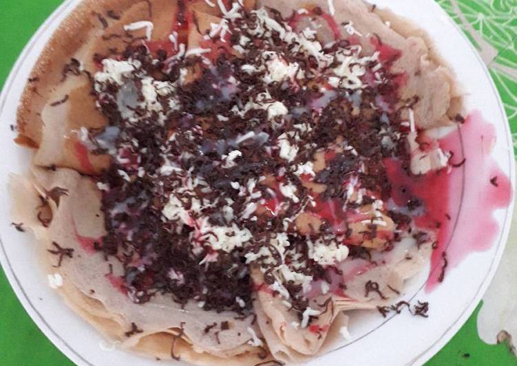 Pancake coklat crispi