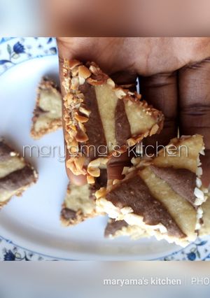 A picture of Coconut striped biscuit.