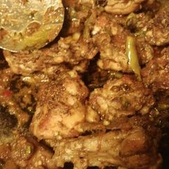 A picture of Balochi tikka karahi.