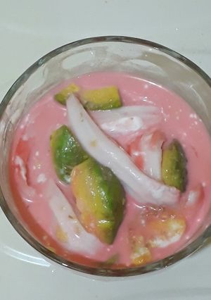 Foto resep Es alpukat dan kelapa ketofy