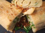 A picture of rolled-egg omelette