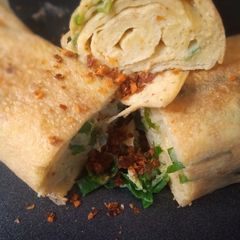 Rolled Omelette (Without The Tamagoyaki Pan) A picture of Rolled Omelette (Without The Tamagoyaki Pan).