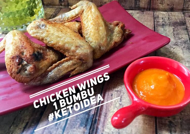 Resep Chicken wings / ayam goreng satu bumbu #keto idea, Bikin Ngiler