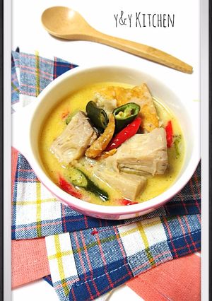 Foto resep Sayur lodeh gori & tahu bumbu iris