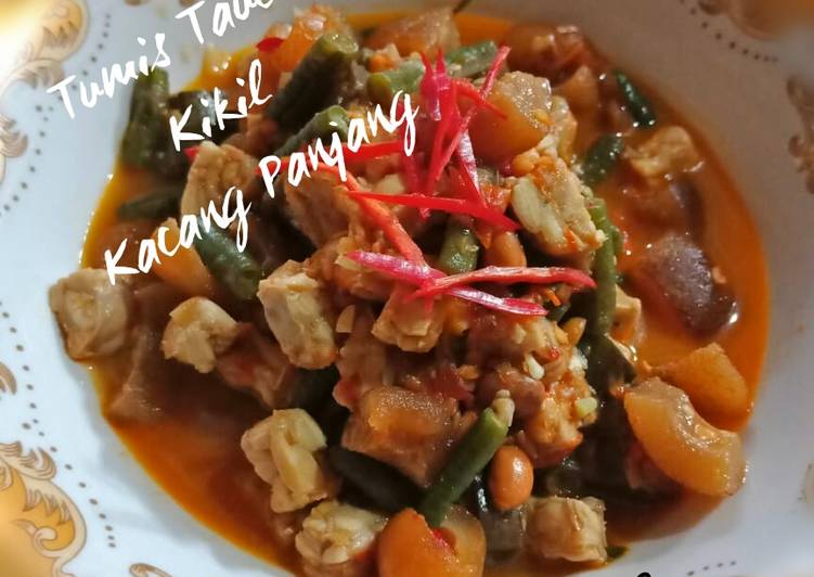 02 Tumis Tauco Kikil Kacang Panjang