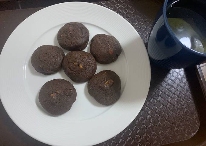 Homemade Mocha almond cookies