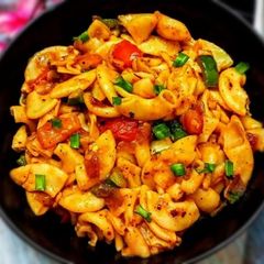 A picture of Chilli Capsicum Macaroni 🍛.