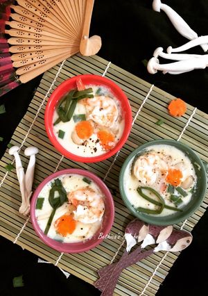 A picture of Chawanmushi (Japanese Savoury Egg Custard).