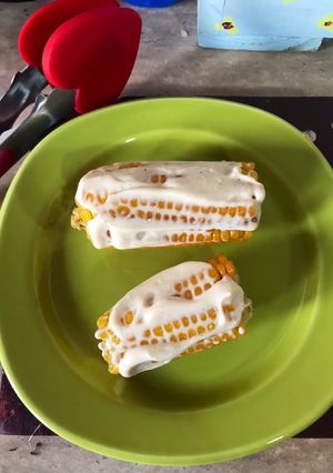 Una foto de Mazorca de maíz 🌽 al horno