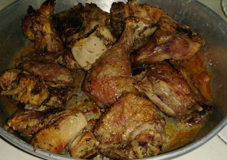 Recipe of Homemade Oven baked herbal chicken