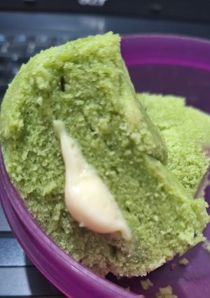 Foto resep Bolu Pandan kukus Keju Lumer