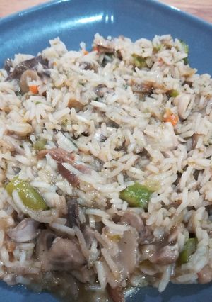 Foto di Risotto funghi e asparagi