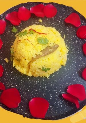 A picture of Saffron rice.