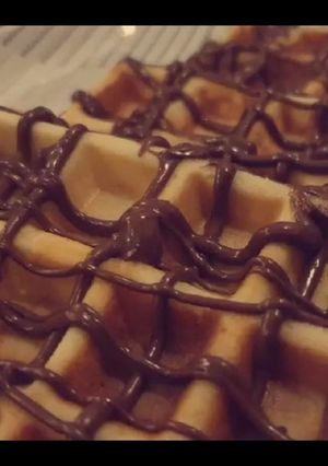 صورة لوصفة وافل 🧇 easy waffle