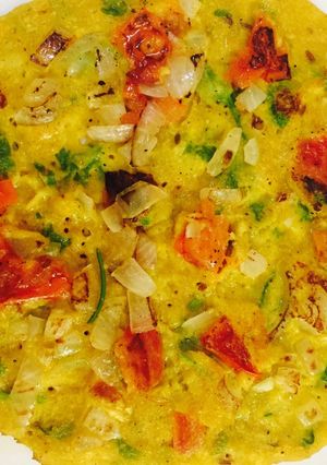 A picture of Moong dal cheela.