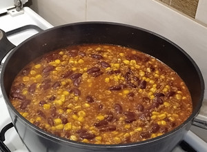 Chilis bab recept fotója