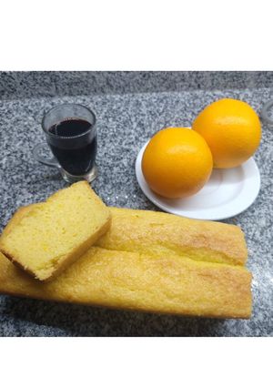 Una foto de Budín de naranja sin gluten