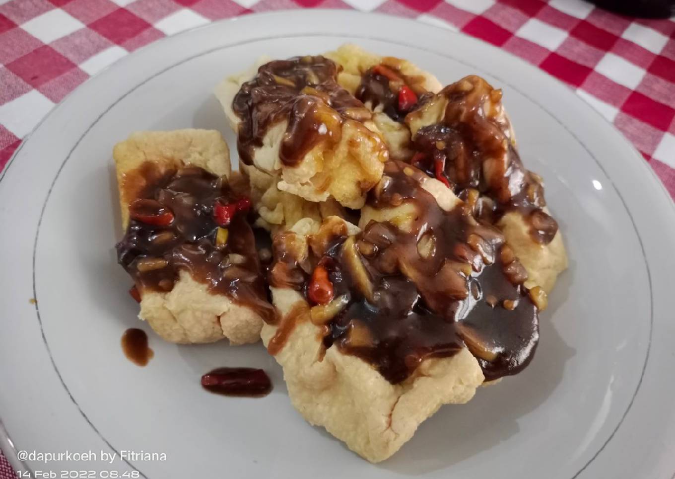 Tahu sambal petis