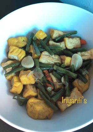 Foto resep Tumis Kacang Panjang Tahu Saus Tiram