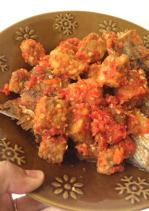 Foto resep Balado ikan asin dan tempe