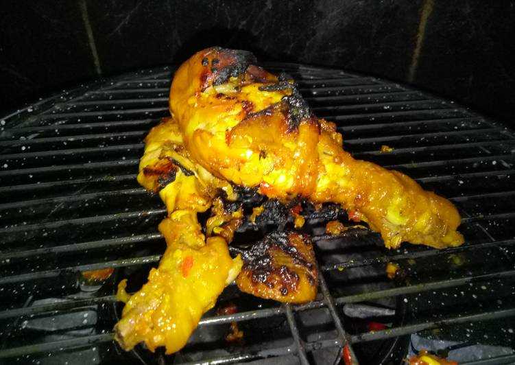 Cara Gampang Membuat Ayam bakar pedas, Sempurna