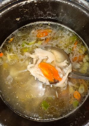 Foto resep Sup jamur putih suir