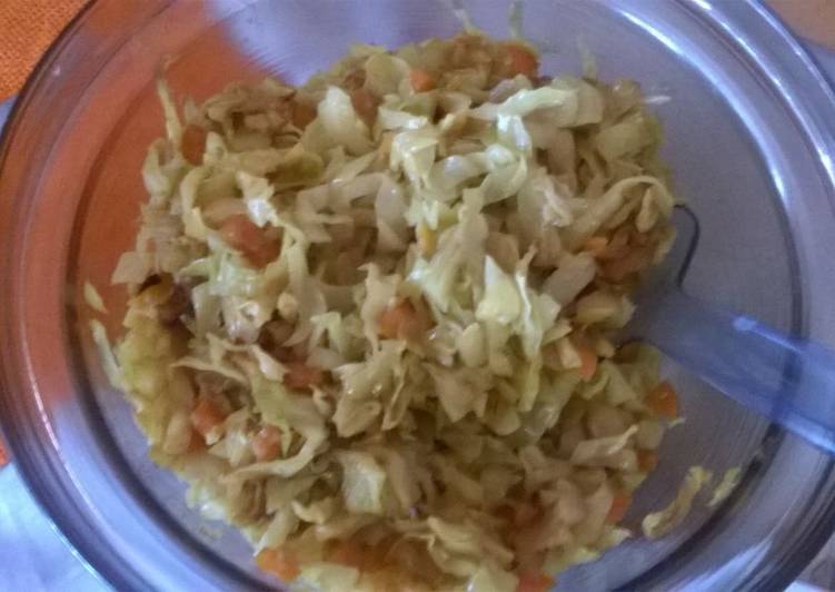 How to Make Perfect Fried cabbage with carrots