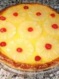 Tarta de hojaldre con piña🍍y crema pastelera de coco y ron