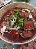 Tiết heo luộc mềm mịn