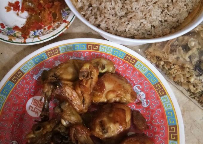 Resep Nasi kebuli, ayam goreng dan sambal tumis Yang Menggugah Selera