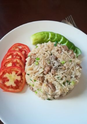 รูปของ ข้าวผัดเนื้อกระเทียม