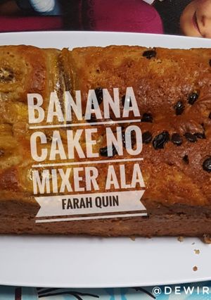 Foto resep Banana Cake No Mixer Ala Farah Quinn