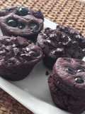 Muffins chocolatosa fit en freidora de aire