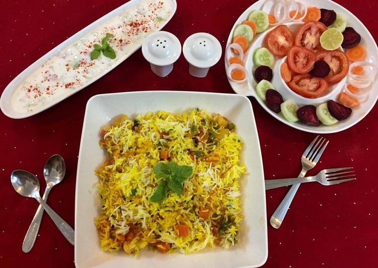 Steps to Make Homemade Vegetable biryani