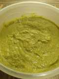 Salsa cremosa de chile poblano, jalapeño y habanero