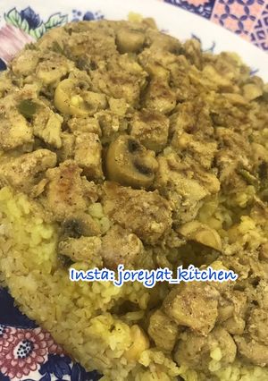 صورة لوصفة كاري دجاج بالبرغل