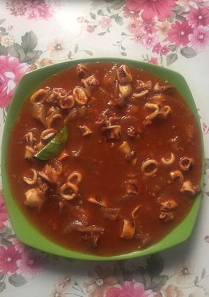 Foto resep Cumi saus padang