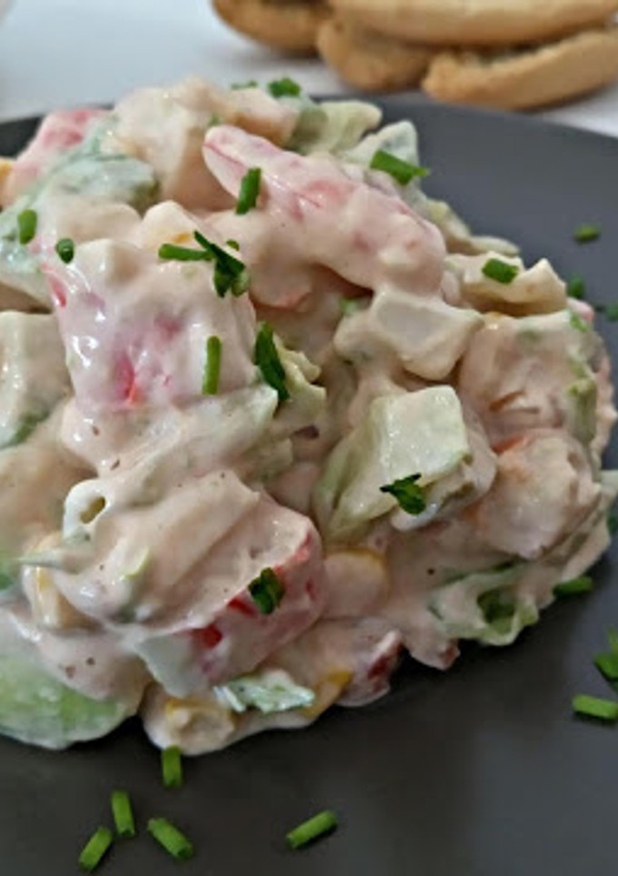 Una foto de Ensalada cóctel de marisco