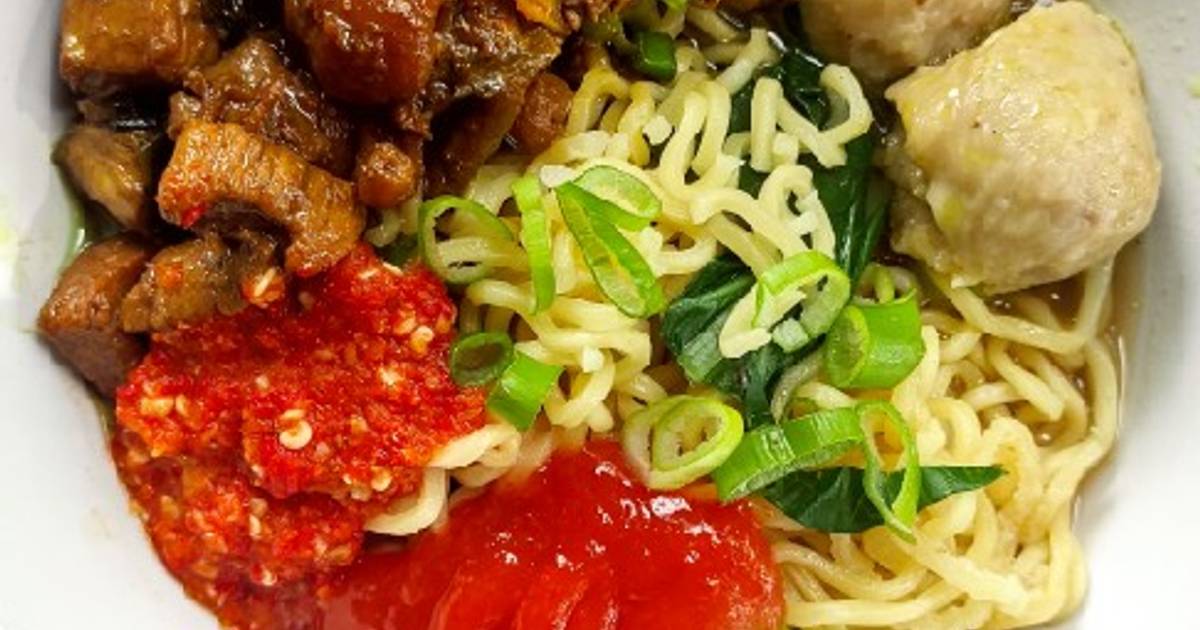 Resep Mie Ayam Abang Abang Grobak Indomie Oleh Azizah Cookpad