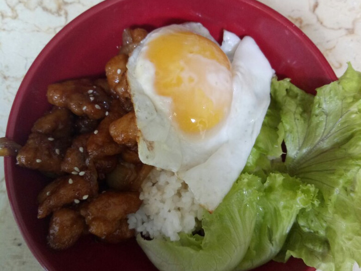 Resep Rice bowl Chicken Teriyaki Anti Gagal